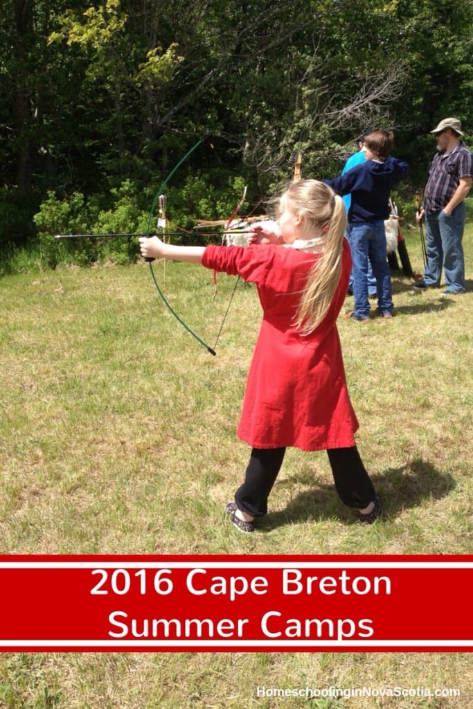 2016 Cape Breton summer camps