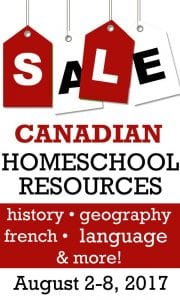 canadian homeschool resource sale