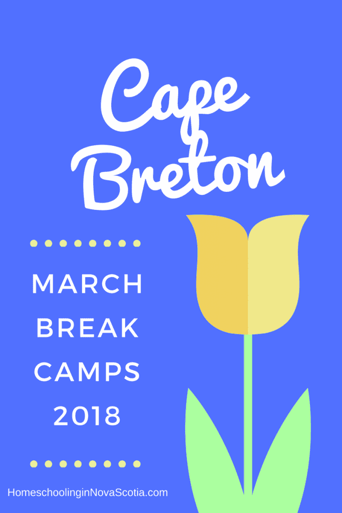 Cape Breton March Break Camps 2018 - tulip