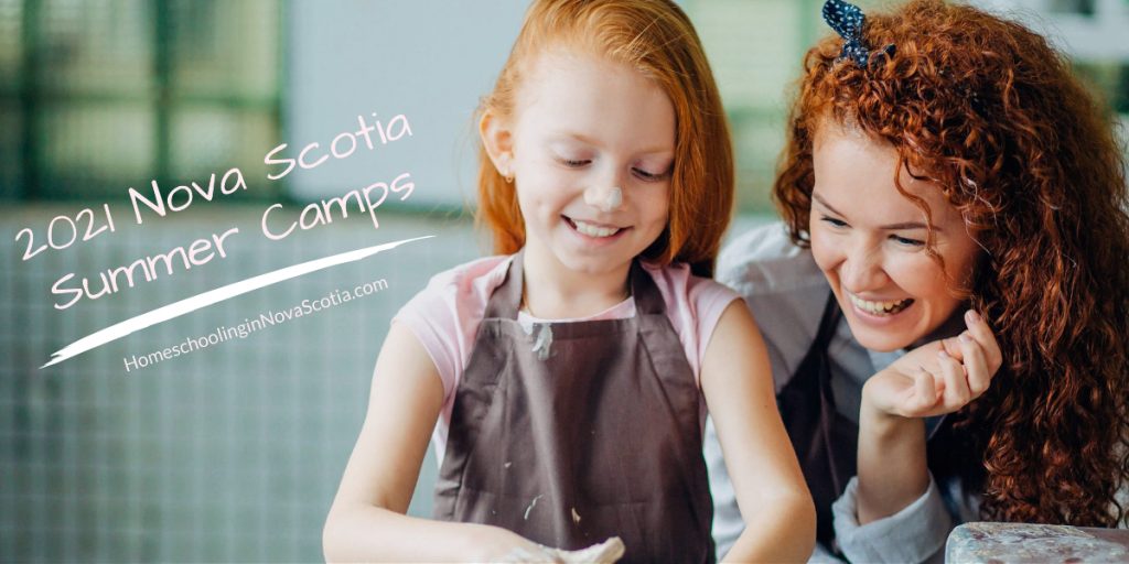 2021 nova scotia summer camps - child creating with adult