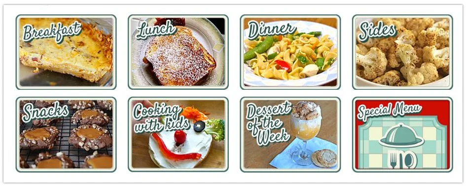 meal planning with build a menu