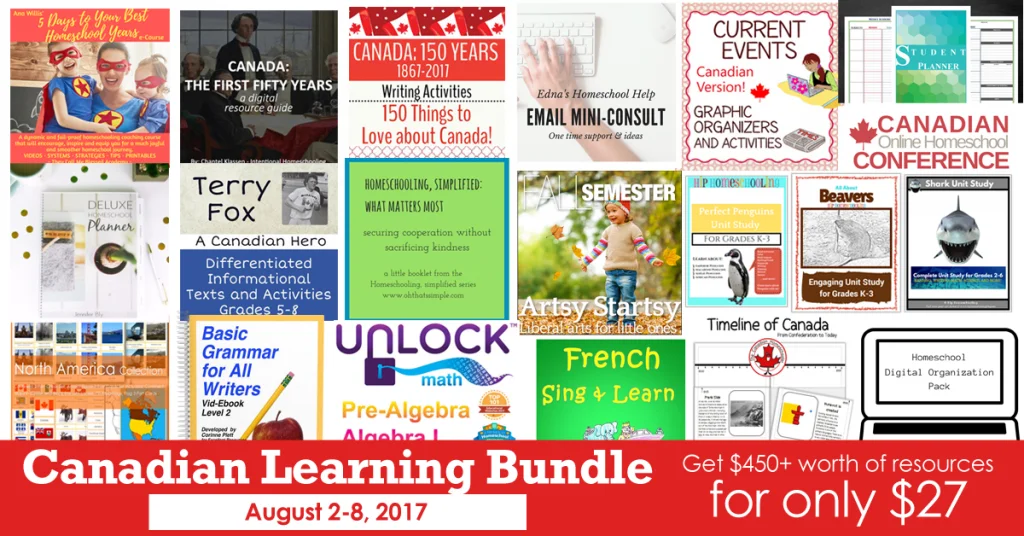 canadian homeschool resource sale