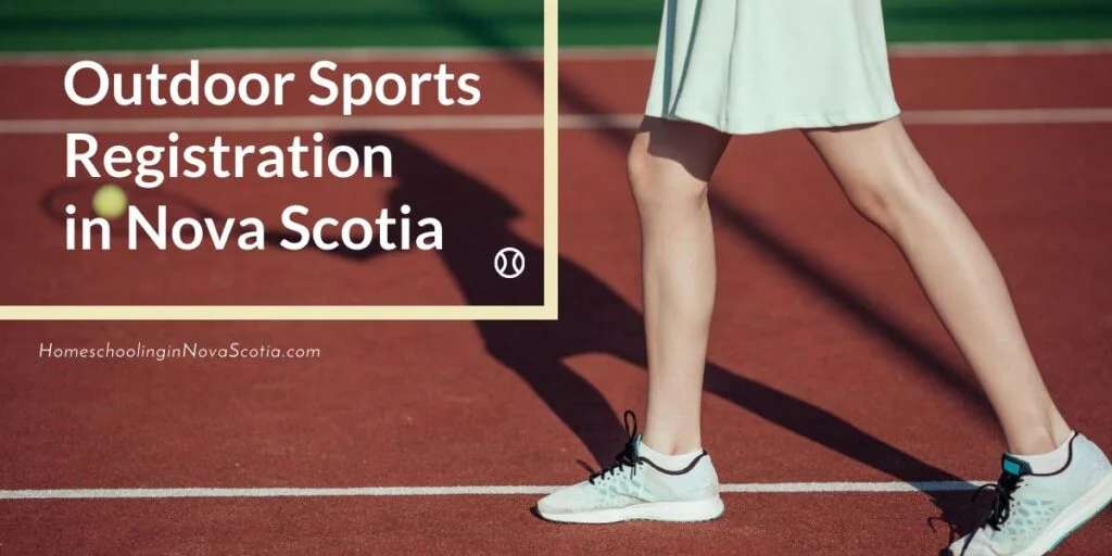 nova scotia outdoor sports registration - girl playing tennis